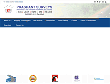 Tablet Screenshot of prashantsurveys.com